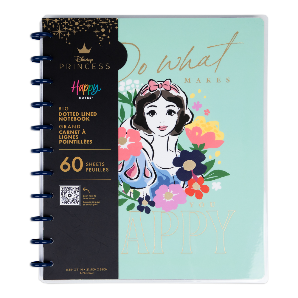 Disney Snow White - Dotted Lined Big Notebook - 60 Sheets