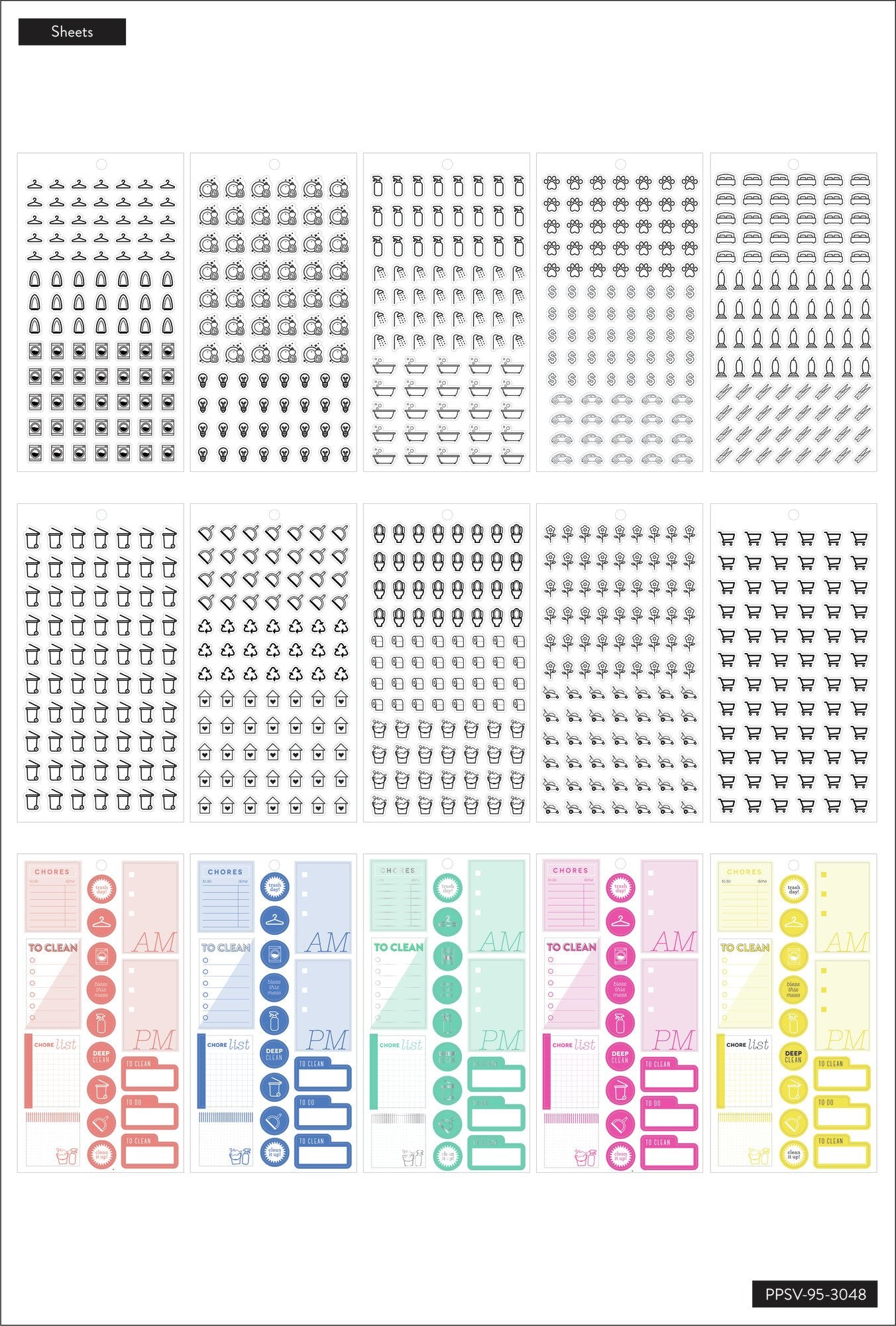 Value Pack Stickers - Household