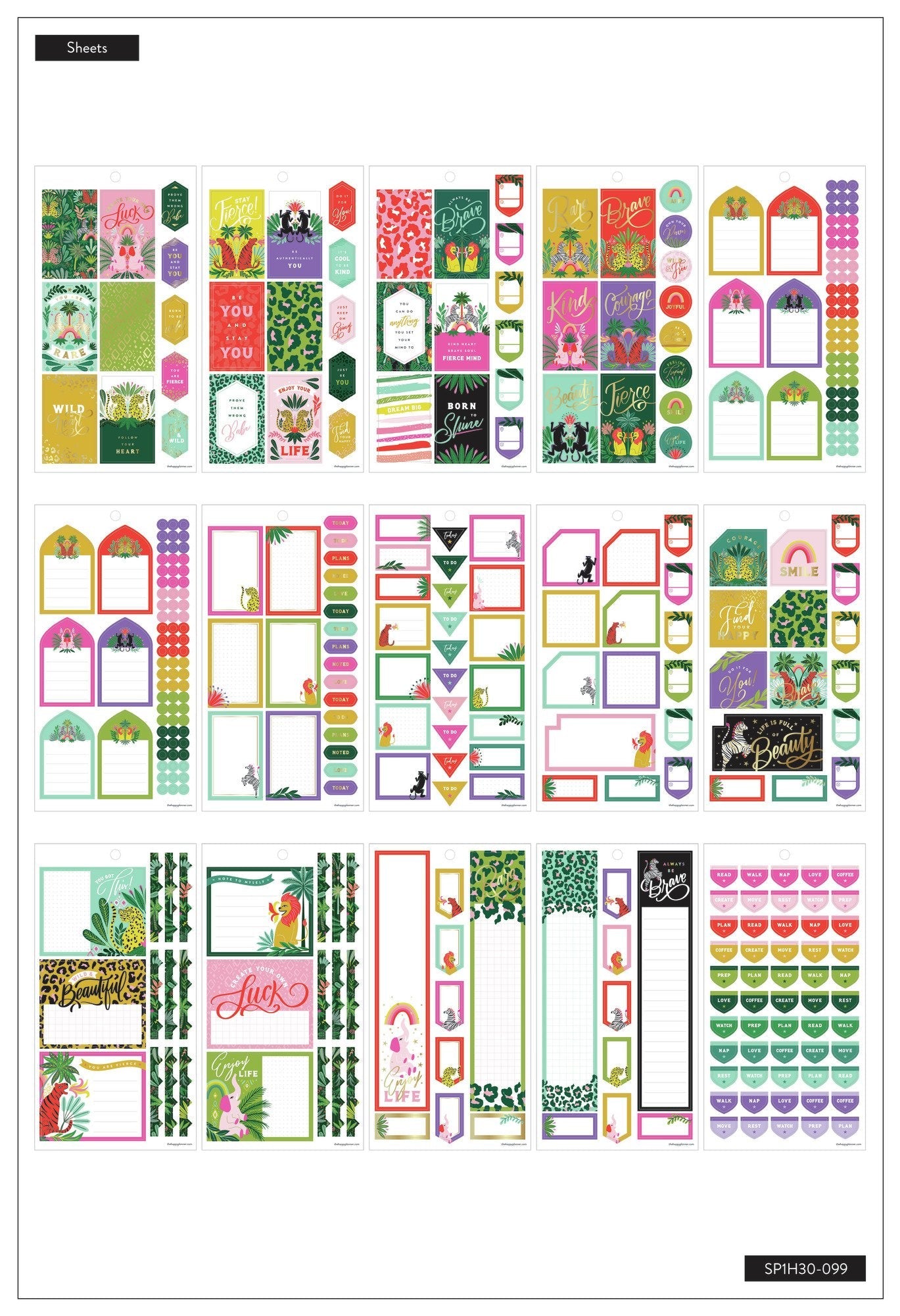 Value Pack Stickers - Jungle Vibes