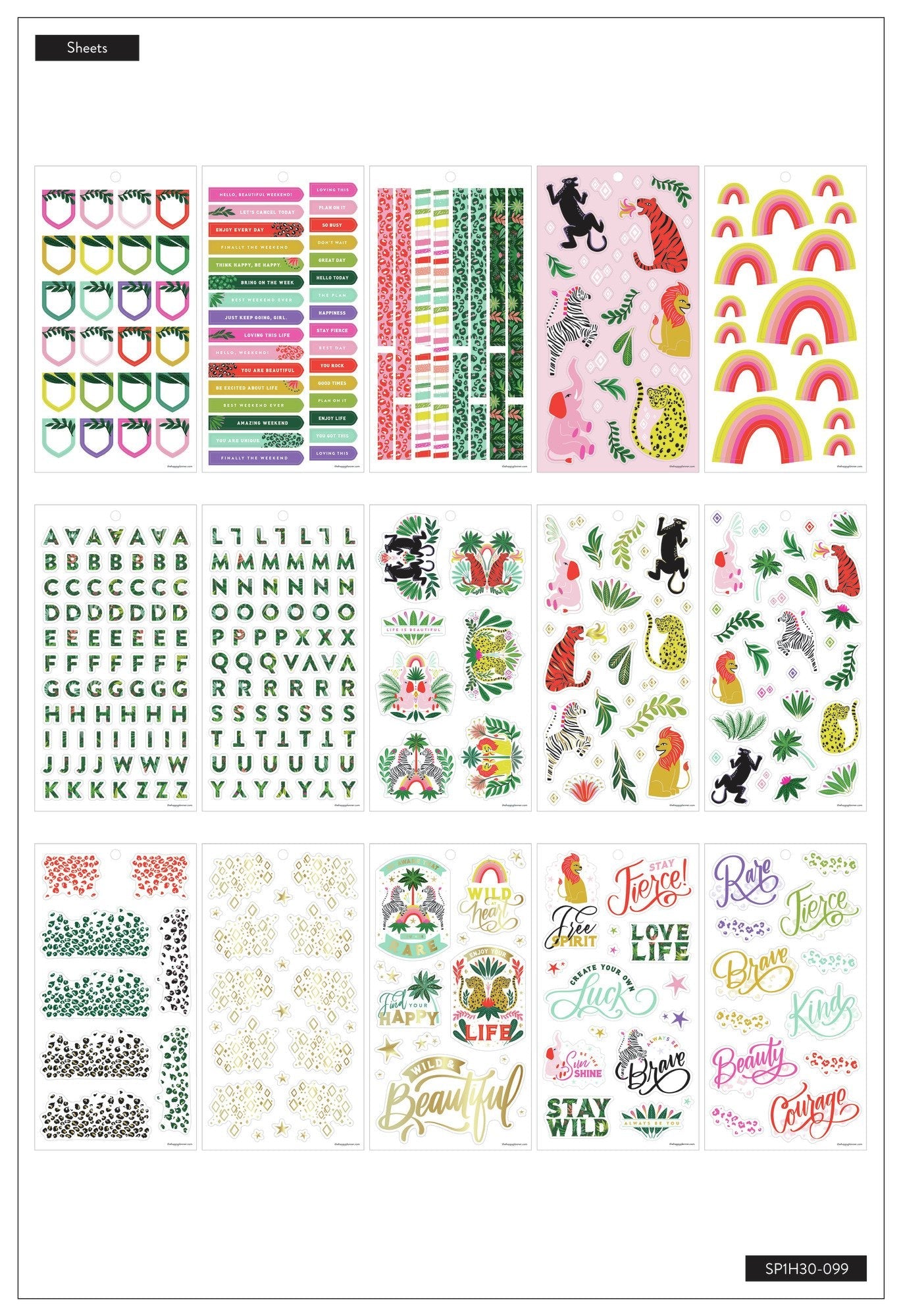 Value Pack Stickers - Jungle Vibes