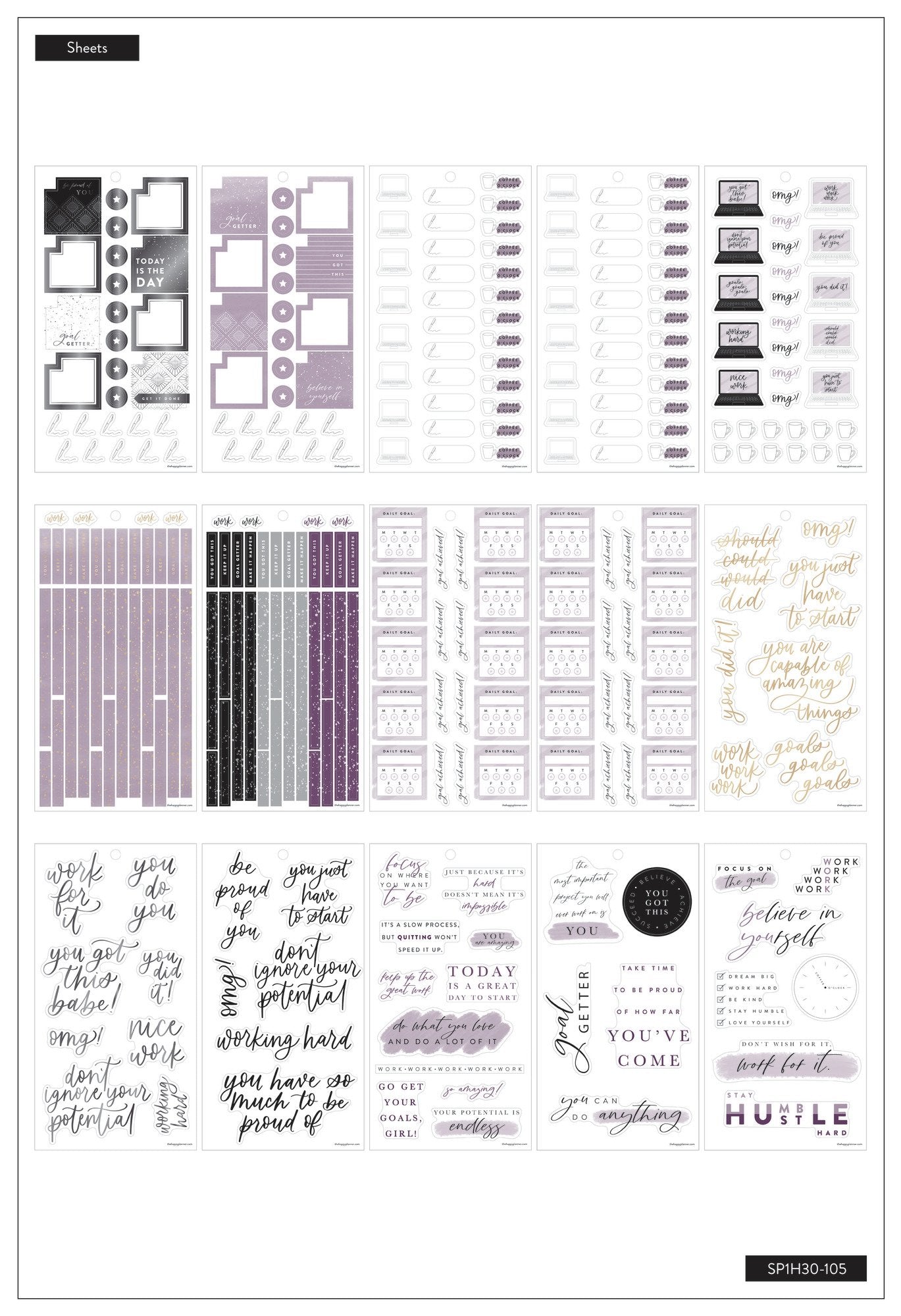 Value Pack Stickers - Girl With Goals