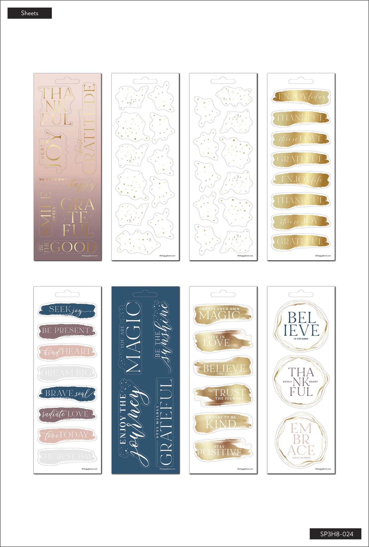 Gratitude - 8 Sticker Sheets