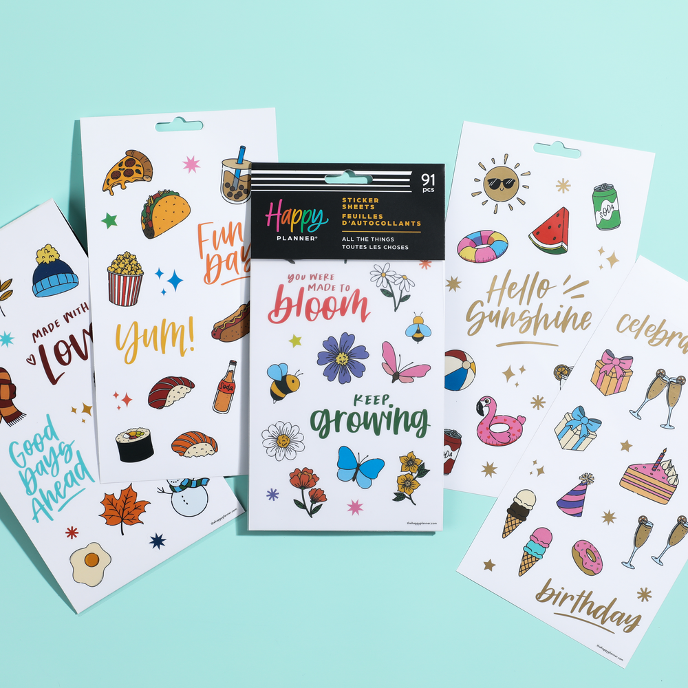 All the Things Icons - 5 Sticker Sheets