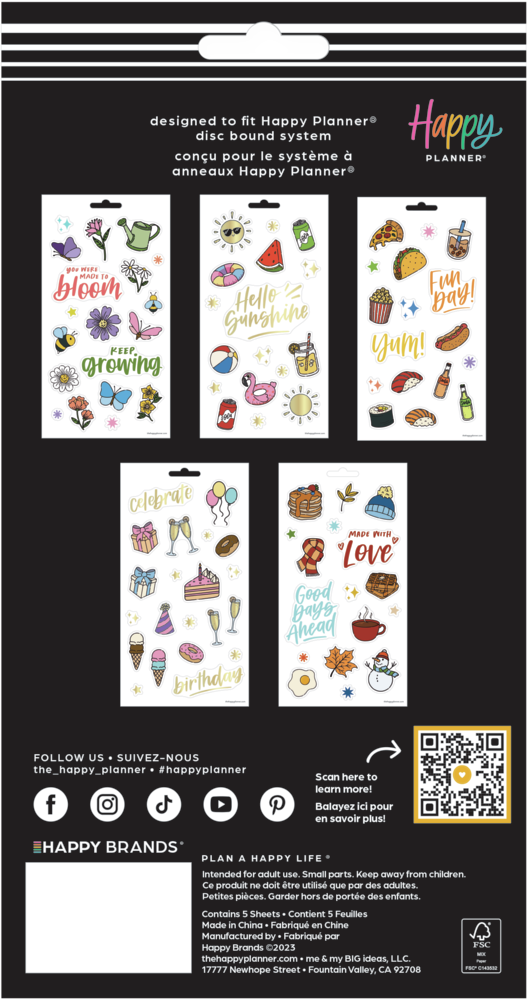 All the Things Icons - 5 Sticker Sheets