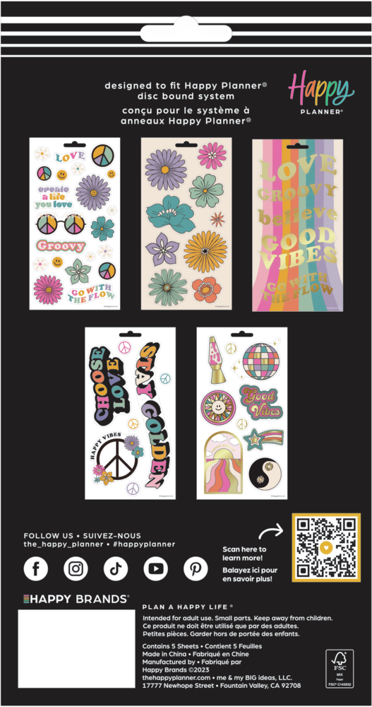 Decades 70s - 5 Sticker Sheets