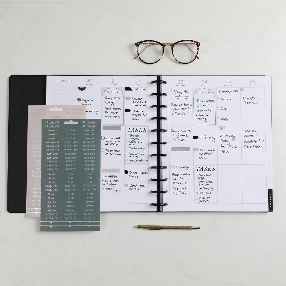 Work + Life Ivy & Rose - 8 Sticker Sheets