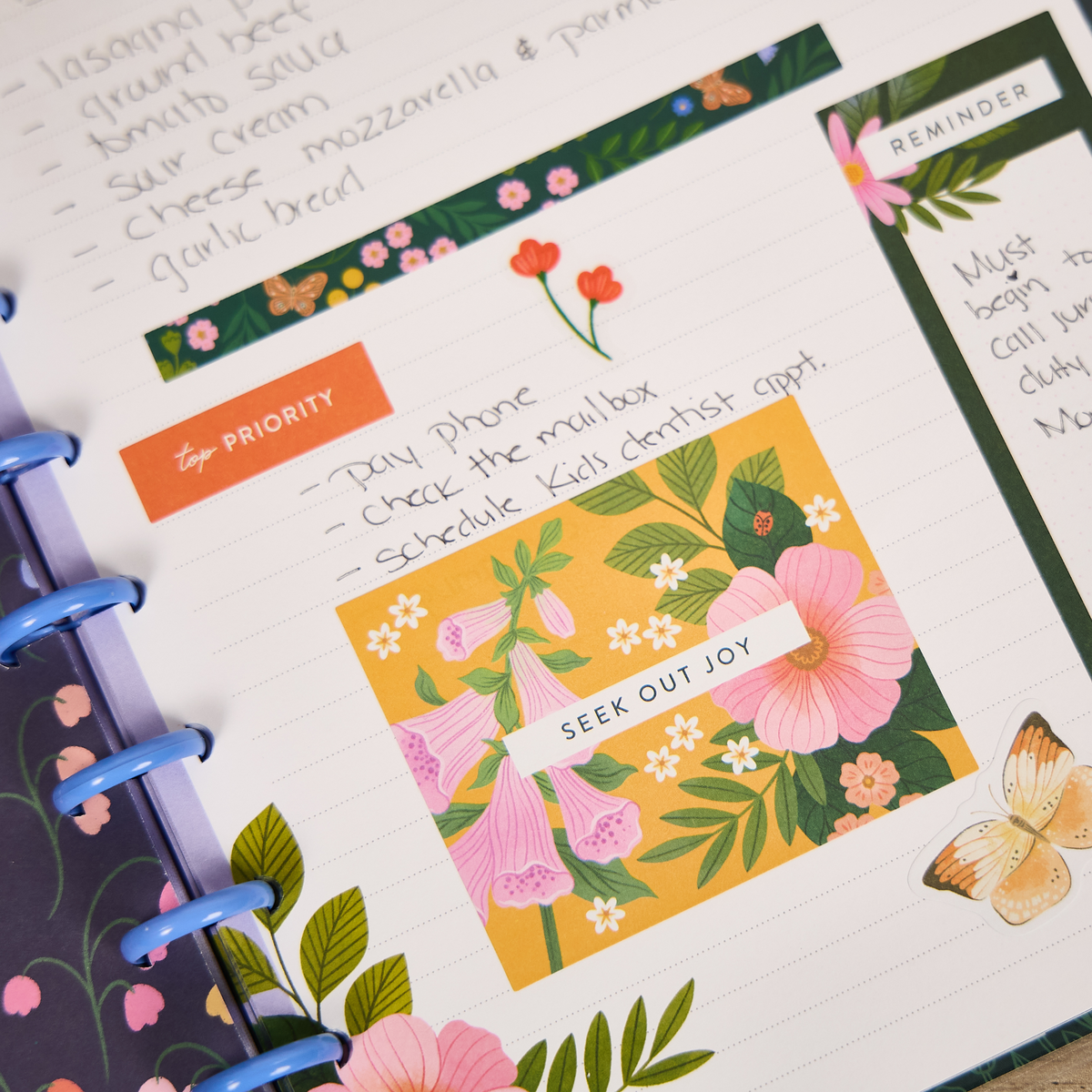 Midnight Meadow - Dotted Lined Classic Notebook - 60 Sheets