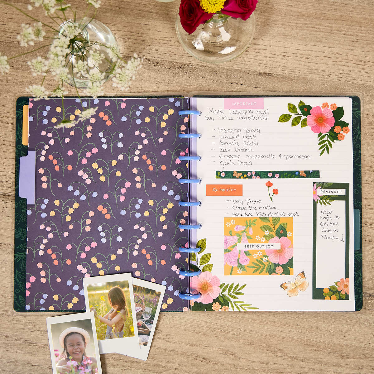 Midnight Meadow - Dotted Lined Classic Notebook - 60 Sheets