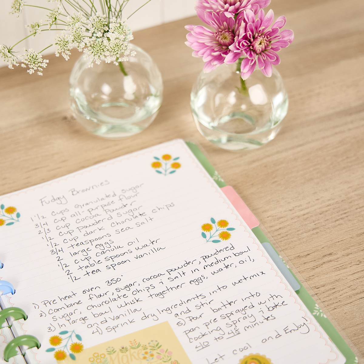 Cottage Charm - Dotted Lined + Dot Grid Classic Notebook - 60 Sheets