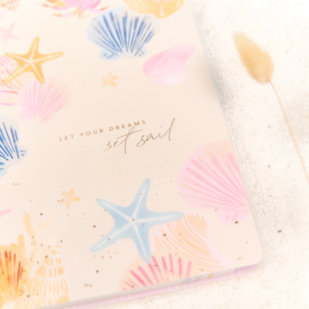 Shell Yeah! - Dotted Lined + Dot Grid Big Notebook - 60 Sheets