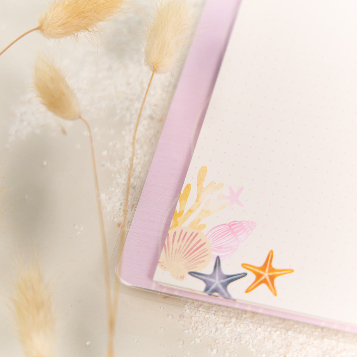 Shell Yeah! - Dotted Lined + Dot Grid Big Notebook - 60 Sheets