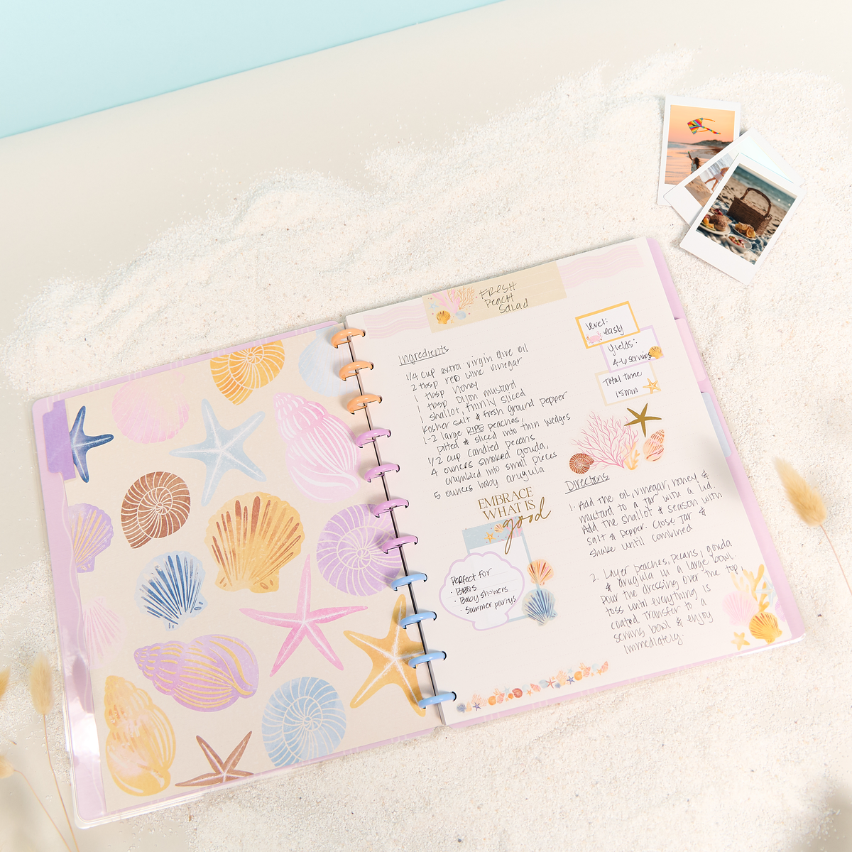 Shell Yeah! - Dotted Lined + Dot Grid Big Notebook - 60 Sheets