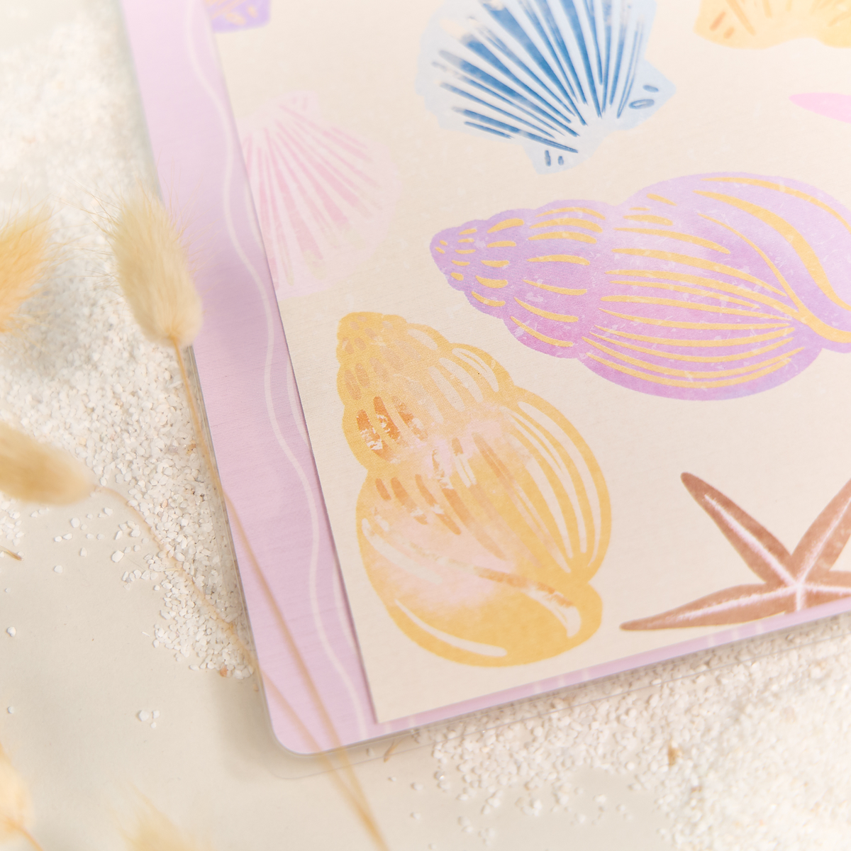 Shell Yeah! - Dotted Lined + Dot Grid Big Notebook - 60 Sheets