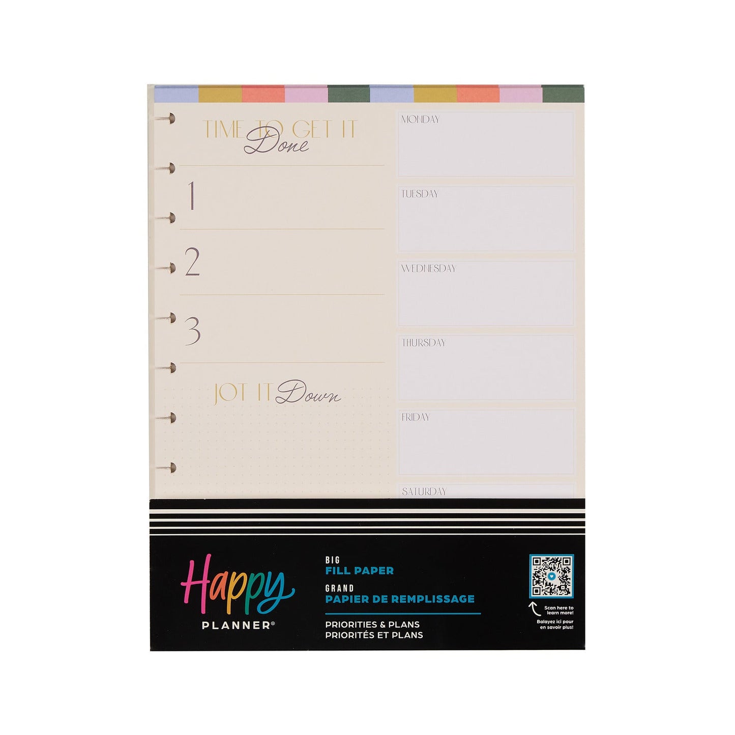 Priorities & Plans - Dashboard Big Filler Paper - 40 Sheets