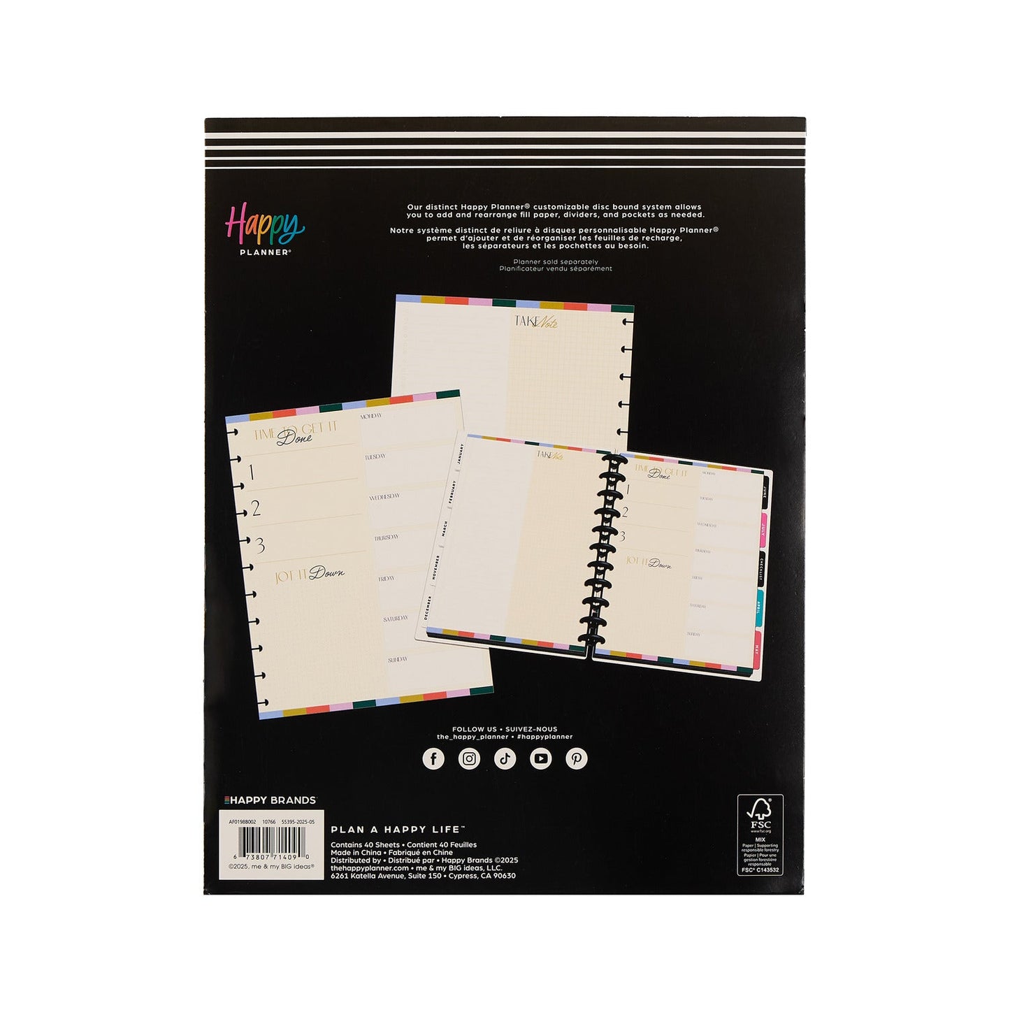 Priorities & Plans - Dashboard Big Filler Paper - 40 Sheets