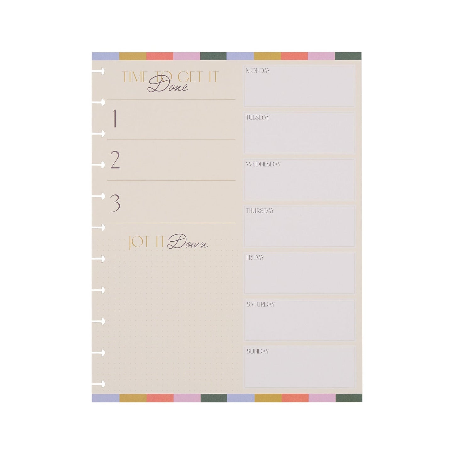 Priorities & Plans - Dashboard Big Filler Paper - 40 Sheets