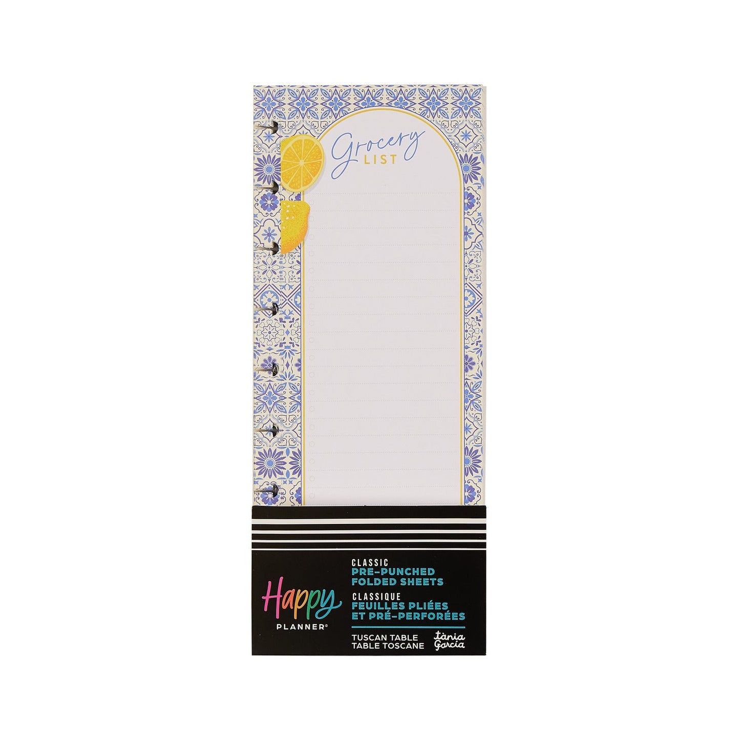 Tuscan Table Meal Planning - Grocery List + Meal Plan Classic Filler Paper - 40 Sheets