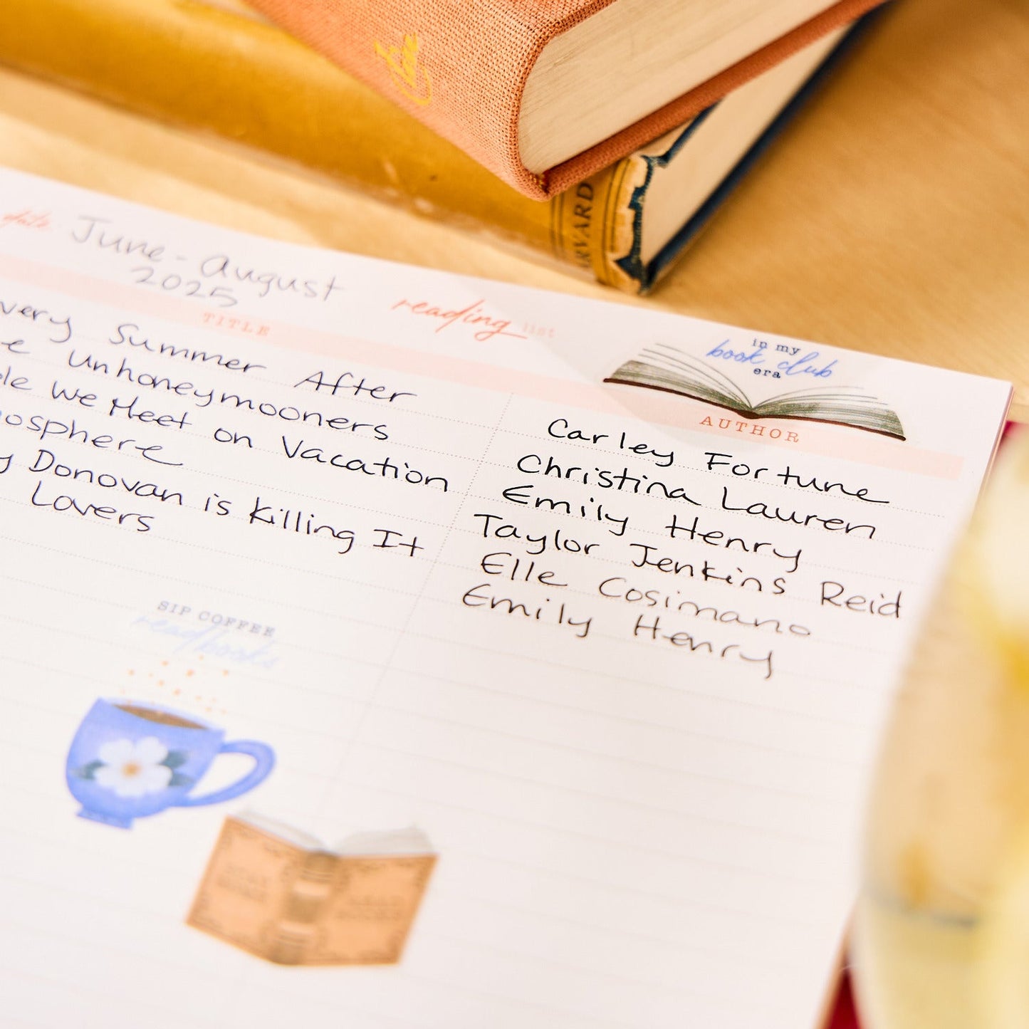 Cozy Reading - Reading List Classic Filler Paper - 40 Sheets