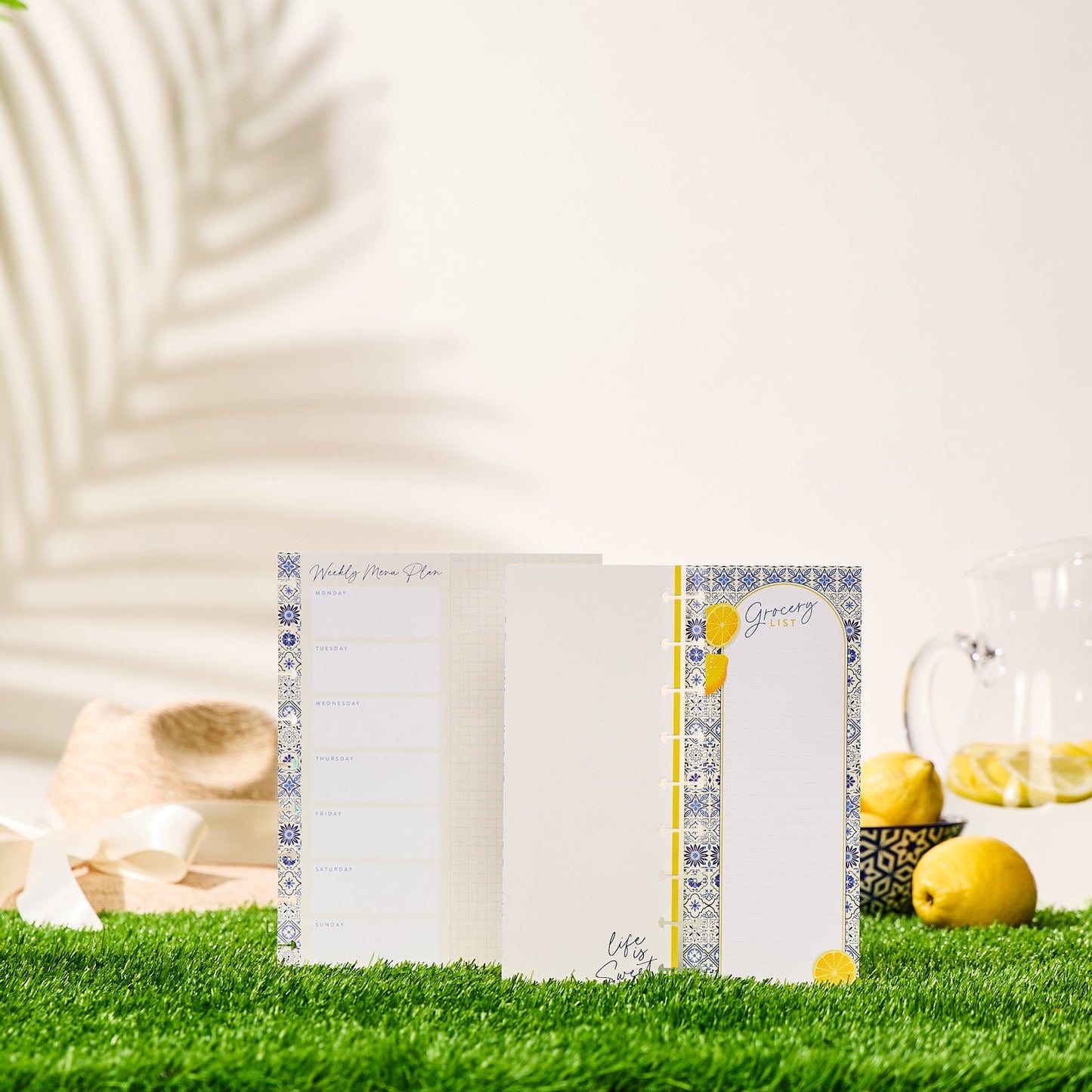 Tuscan Table Meal Planning - Grocery List + Meal Plan Classic Filler Paper - 40 Sheets