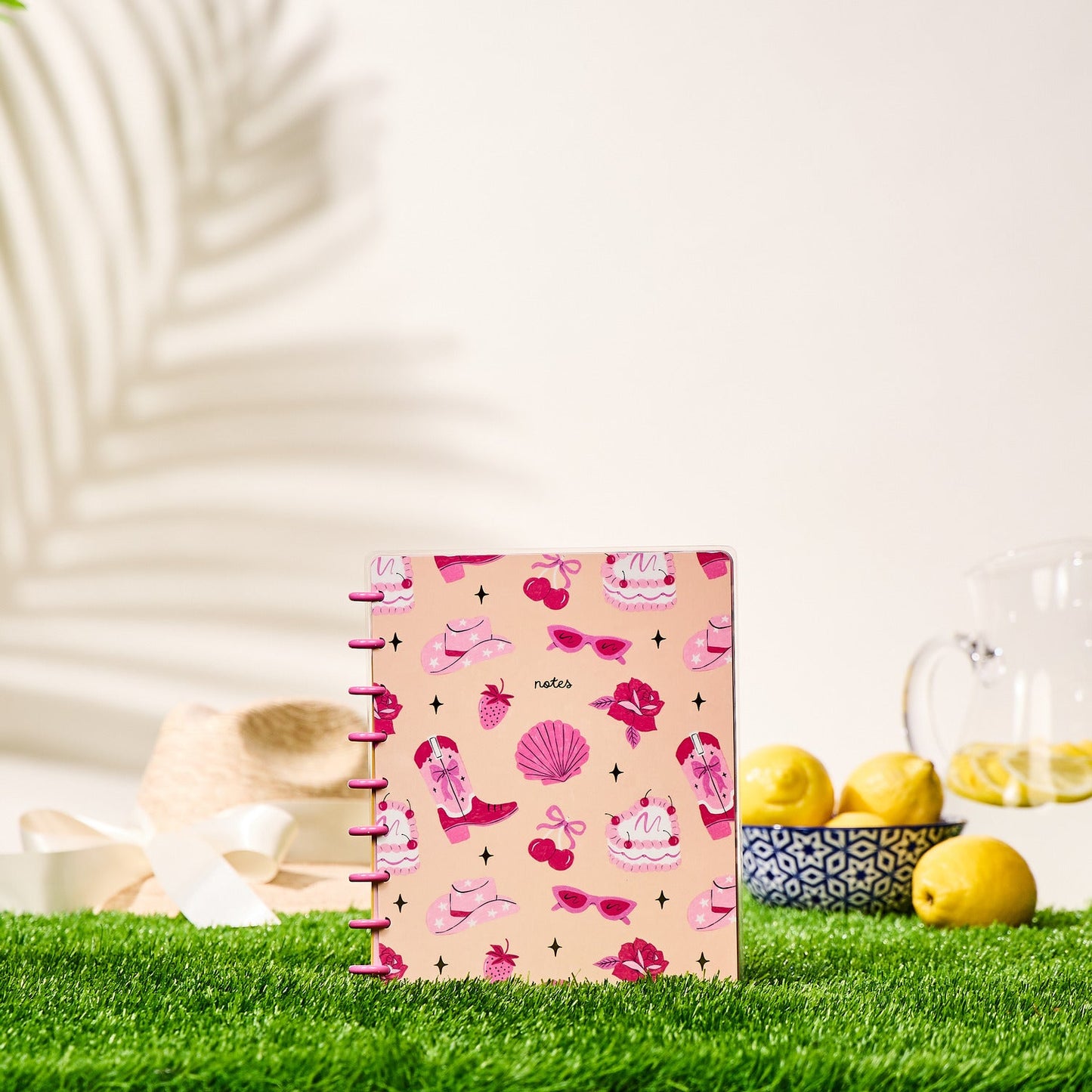 Happy Little Vibes - Dotted Lined Classic Notebook - 60 Sheets
