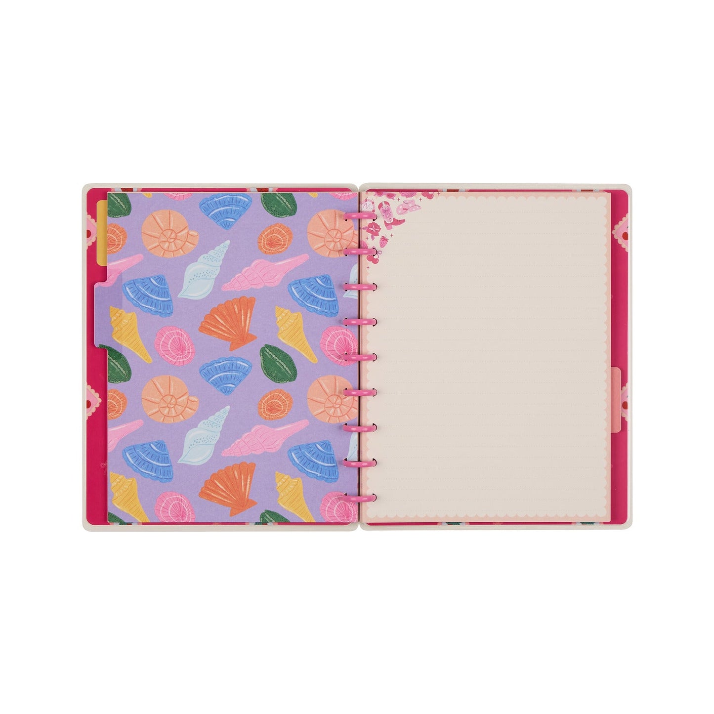 Happy Little Vibes - Dotted Lined Classic Notebook - 60 Sheets
