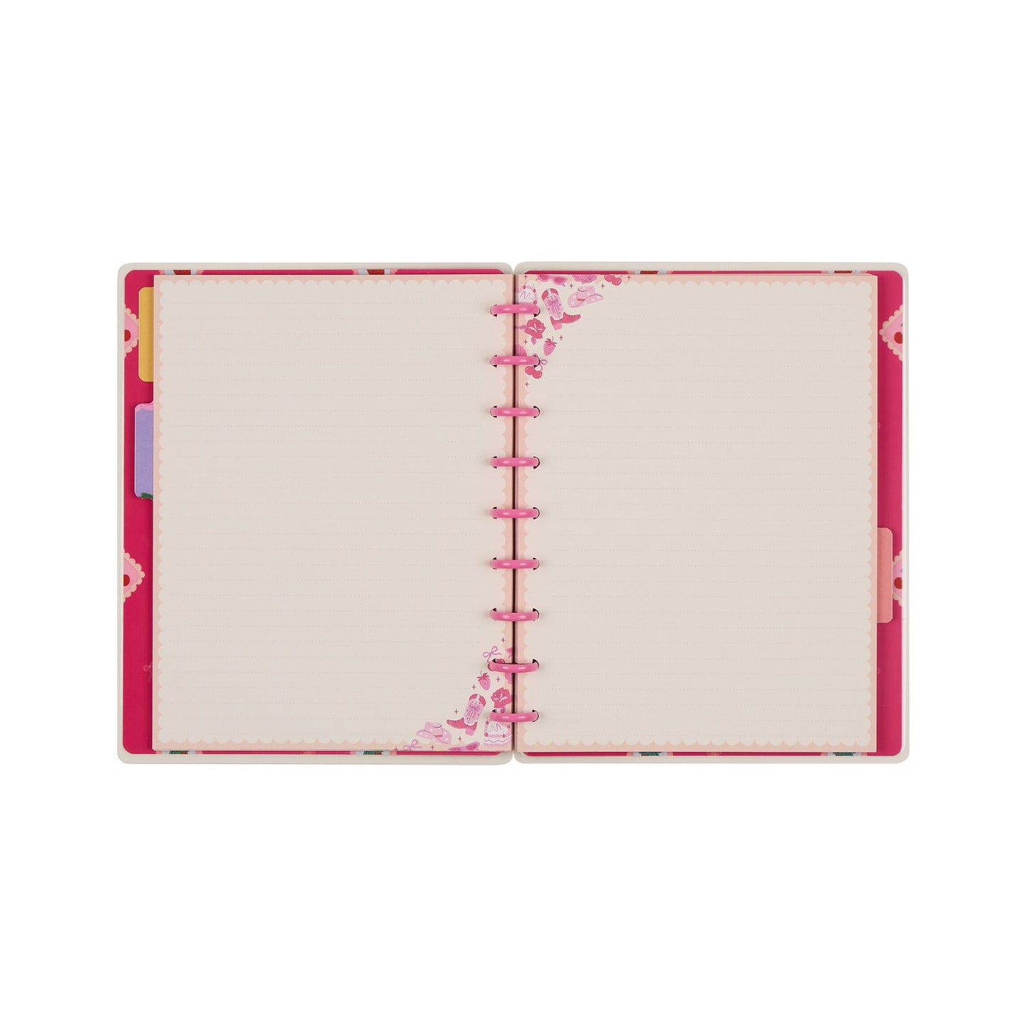 Happy Little Vibes - Dotted Lined Classic Notebook - 60 Sheets