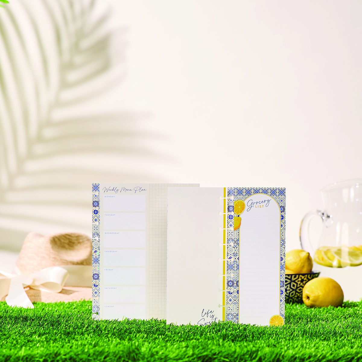 Tuscan Table Meal Planning - Grocery List + Meal Plan Classic Filler Paper - 40 Sheets