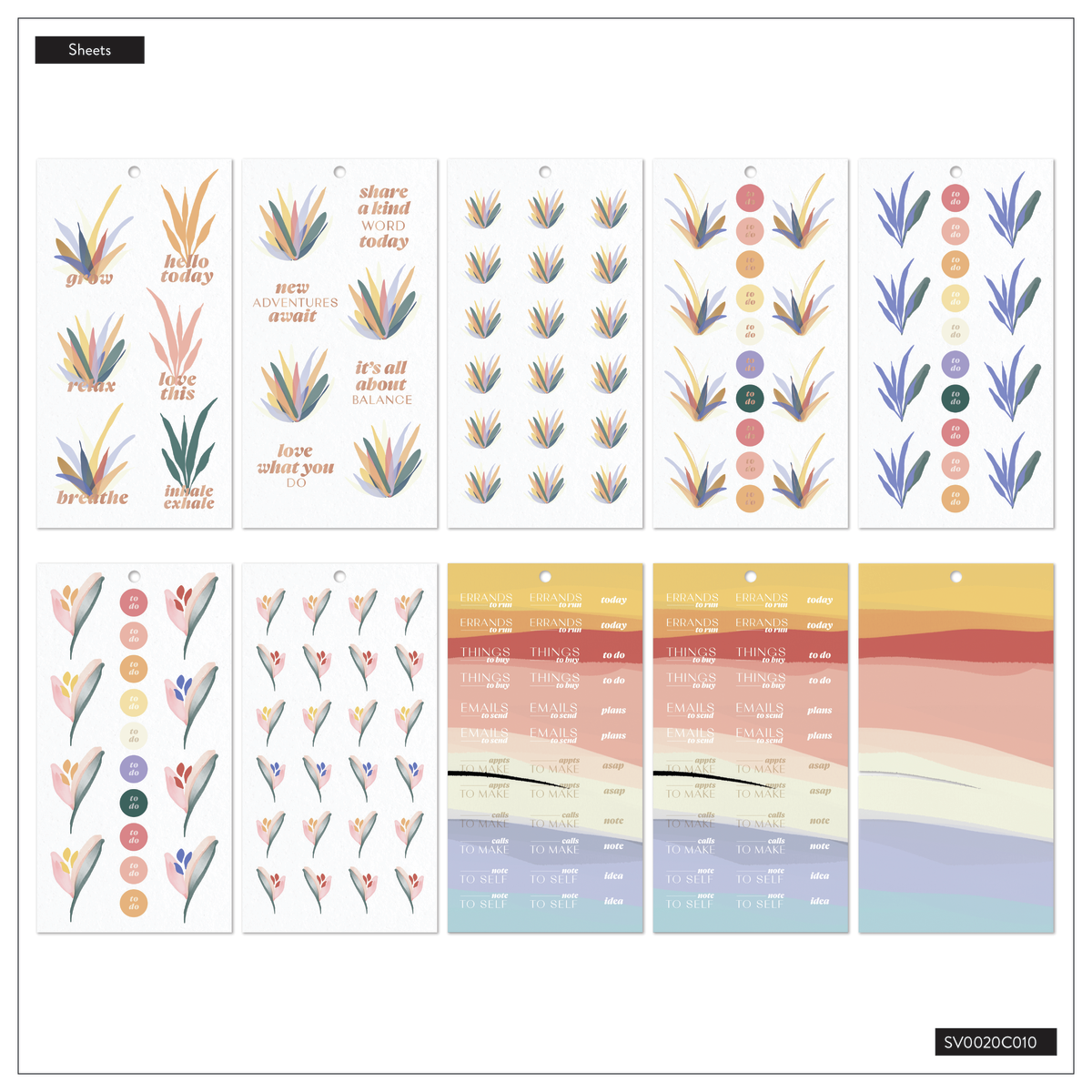 Serene Shapes - Value Pack Stickers