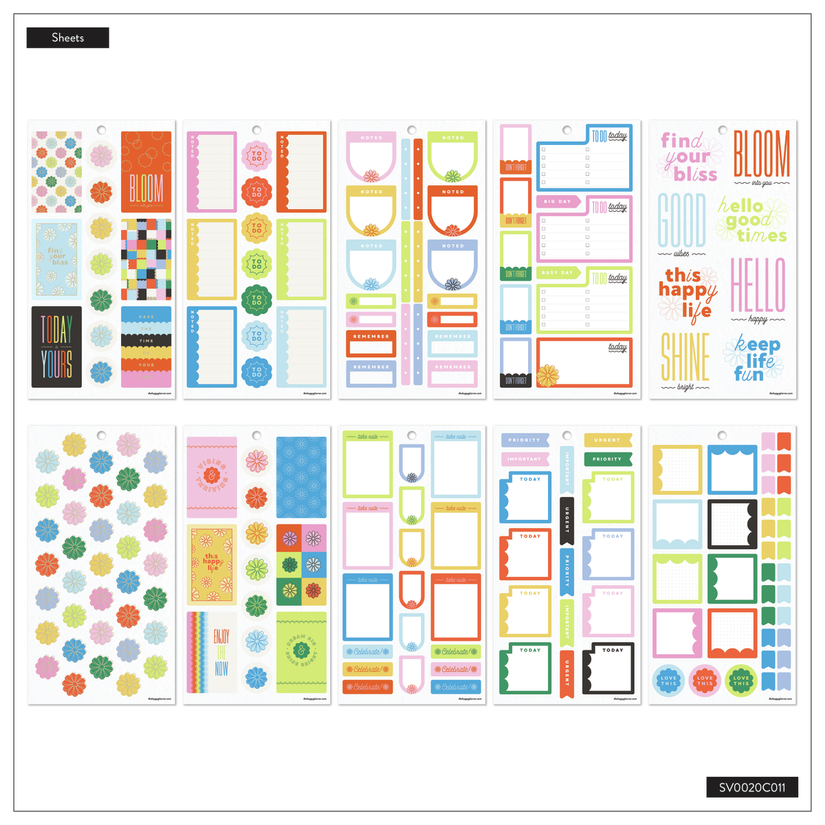 Optimistic Brights - Value Pack Stickers