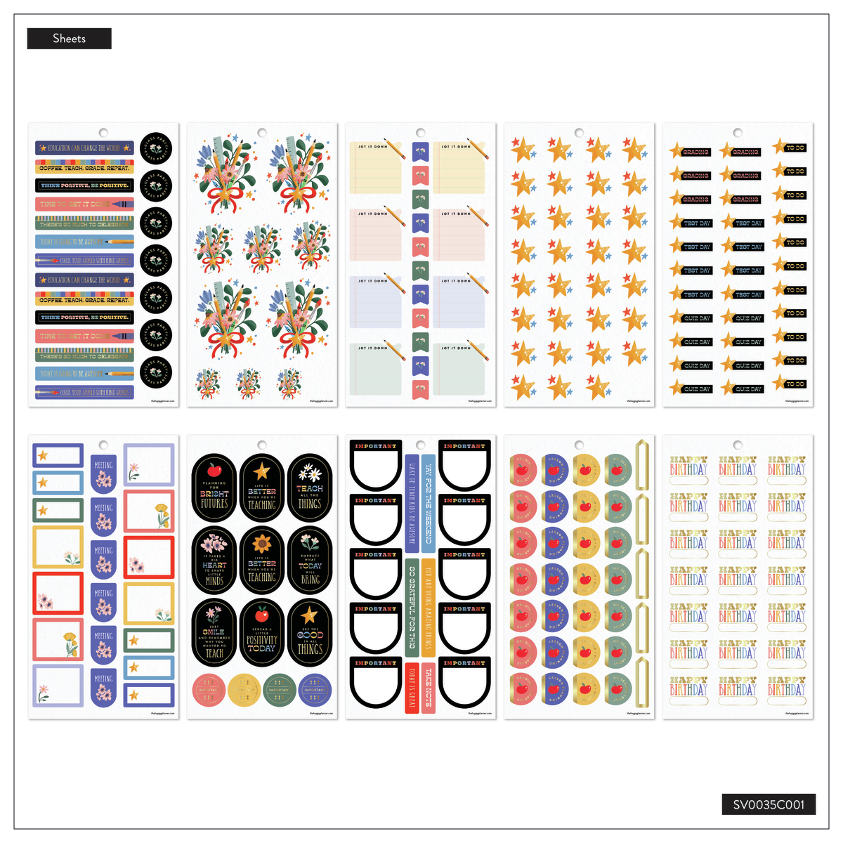 Teachers Are Heroes - Value Pack Stickers