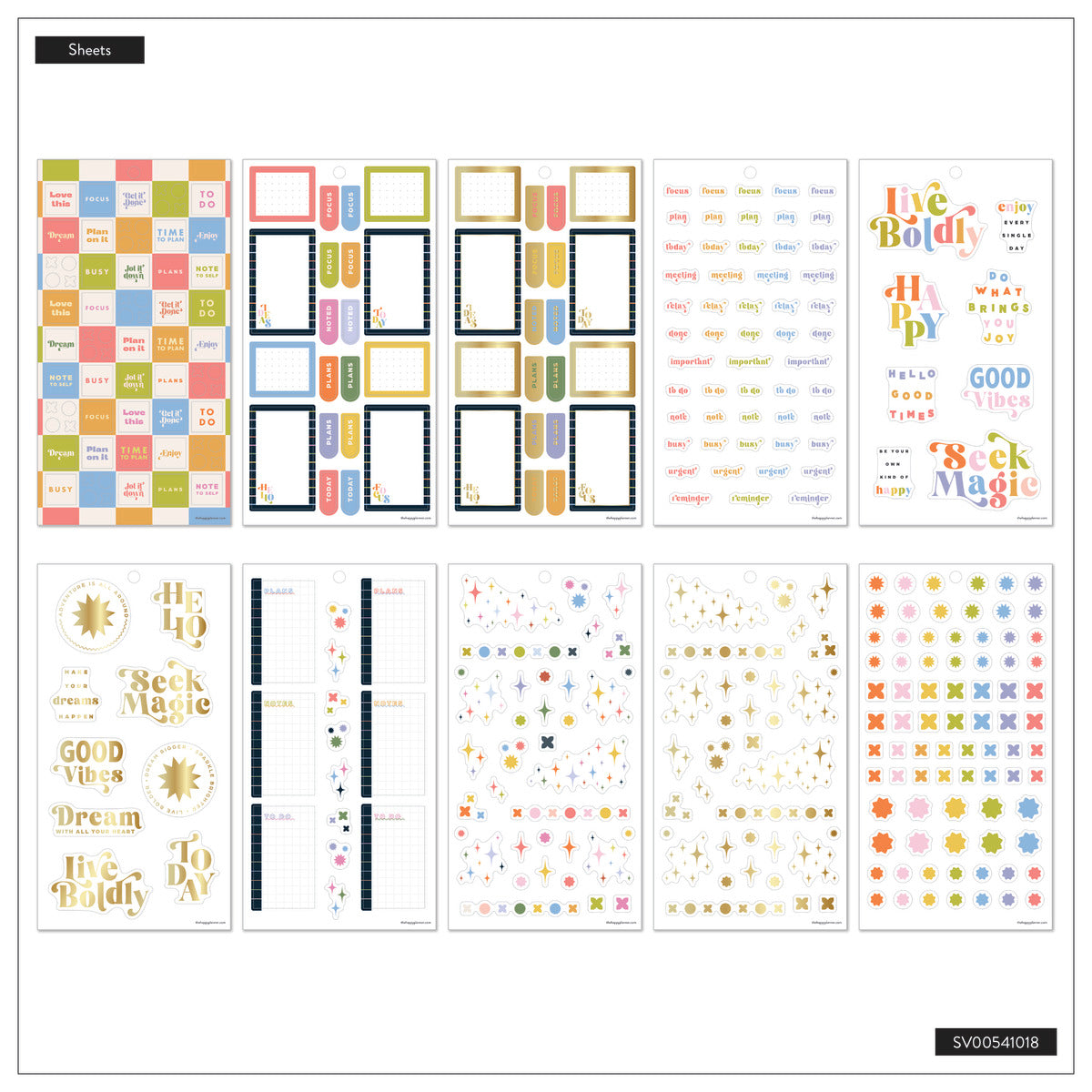 Pop Splash - Value Pack Stickers