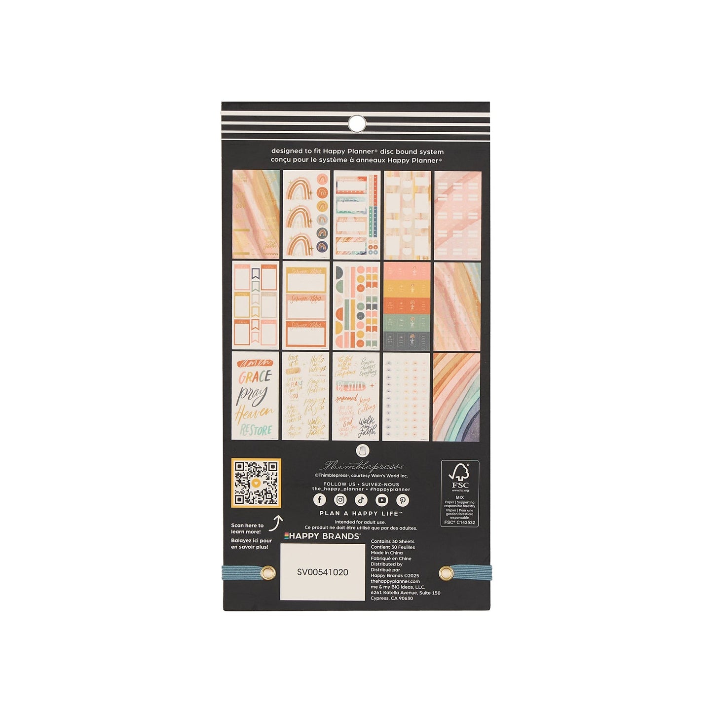 Watercolor Grace Faith - Value Pack Stickers