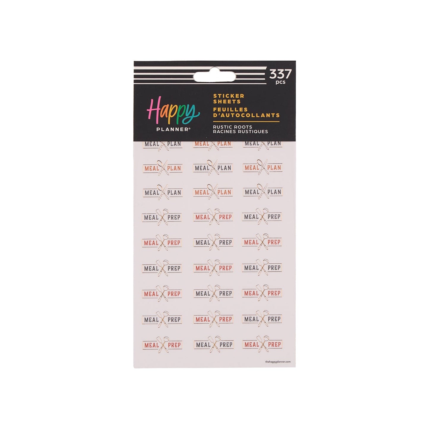 Rustic Roots Meal Planning - 10 Sticker Sheets