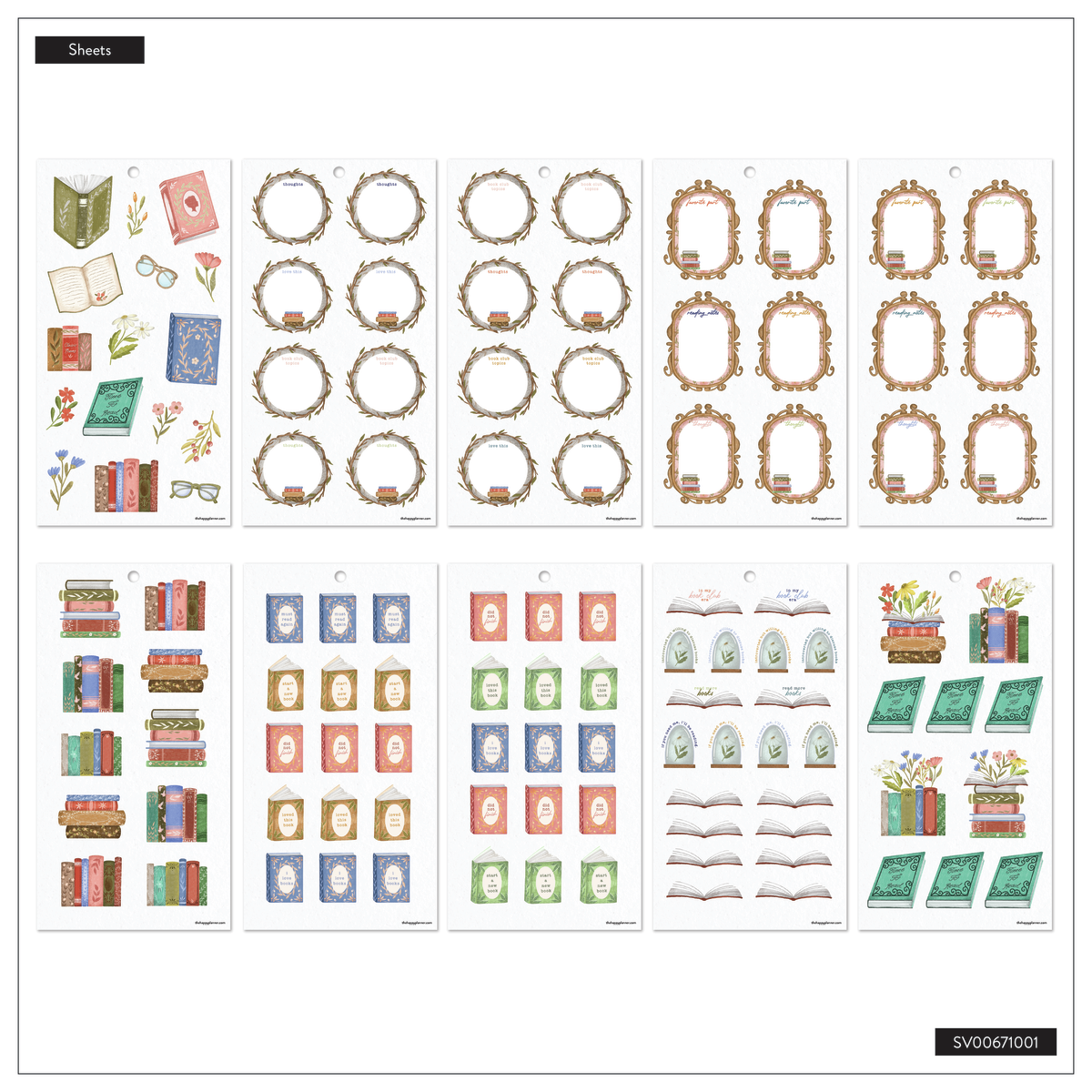 Cozy Reading - Value Pack Stickers