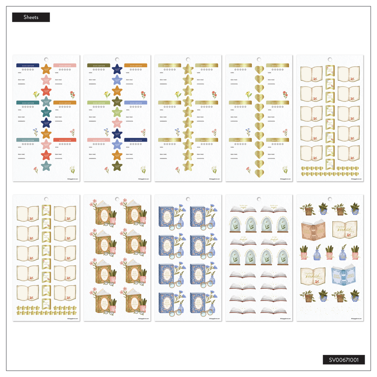 Cozy Reading - Value Pack Stickers