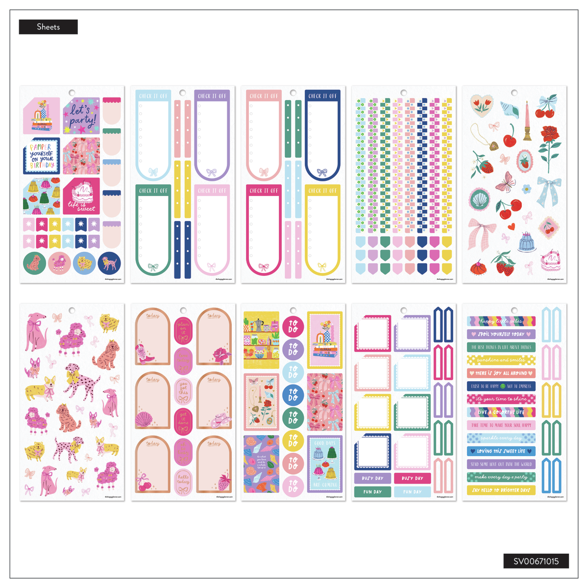 Happy Little Vibes - Value Pack Stickers