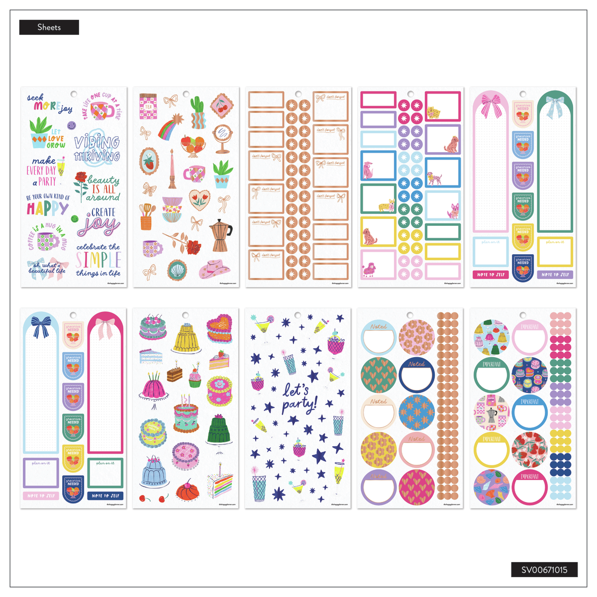 Happy Little Vibes - Value Pack Stickers