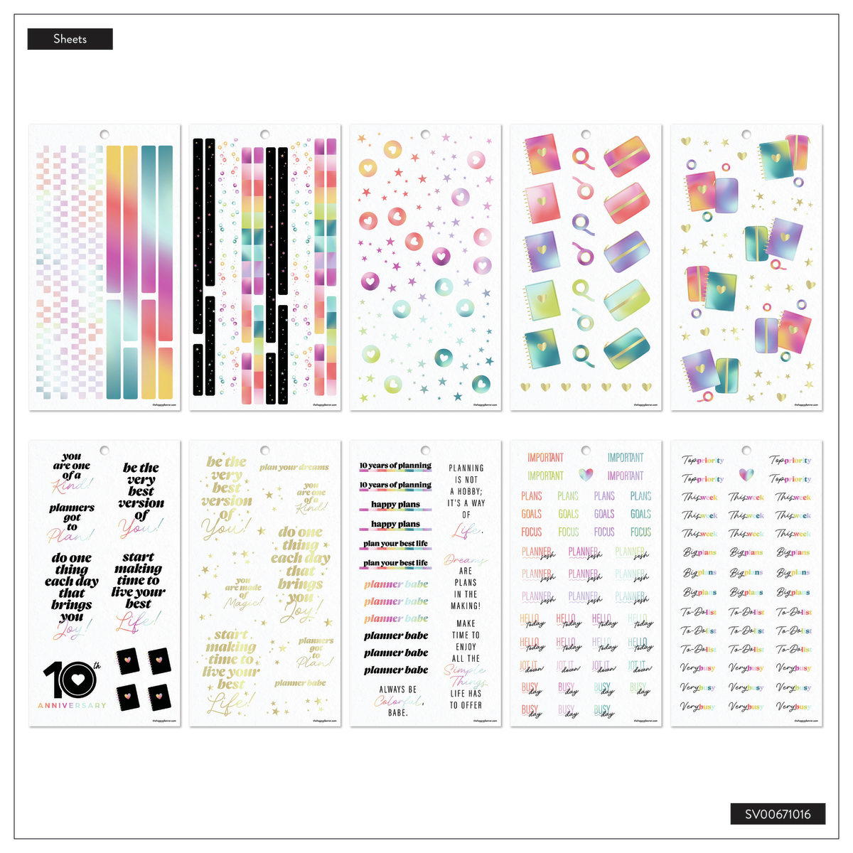 10 Years of Happy - Value Pack Sticker Book