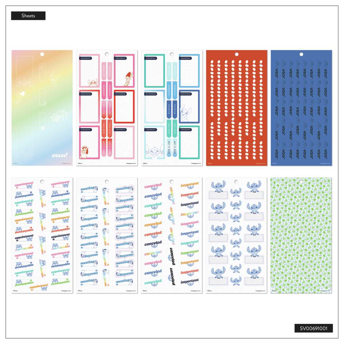 Disney Lilo & Stitch Make Waves - Value Pack Stickers