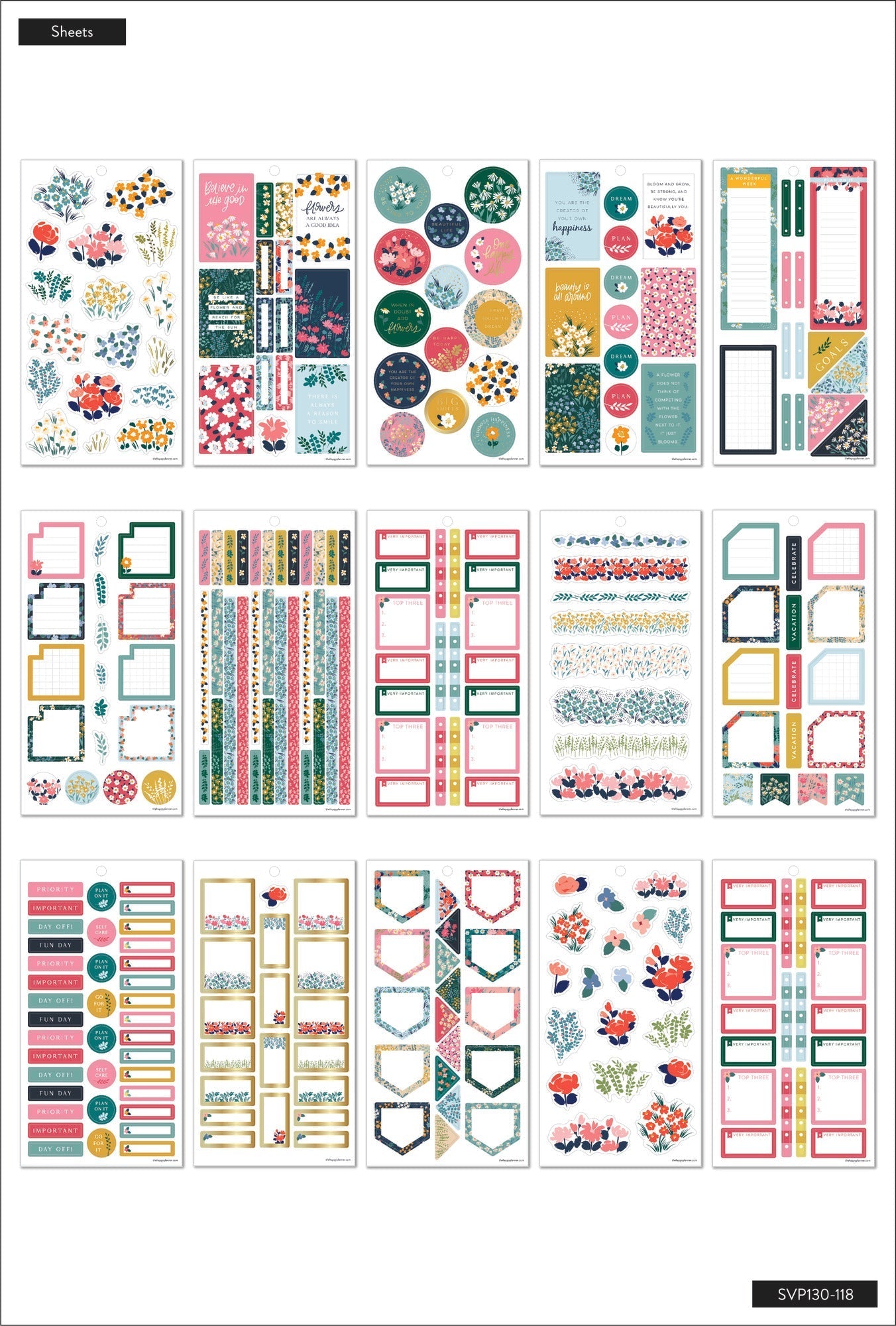 Value Pack Stickers - Teeny Florals