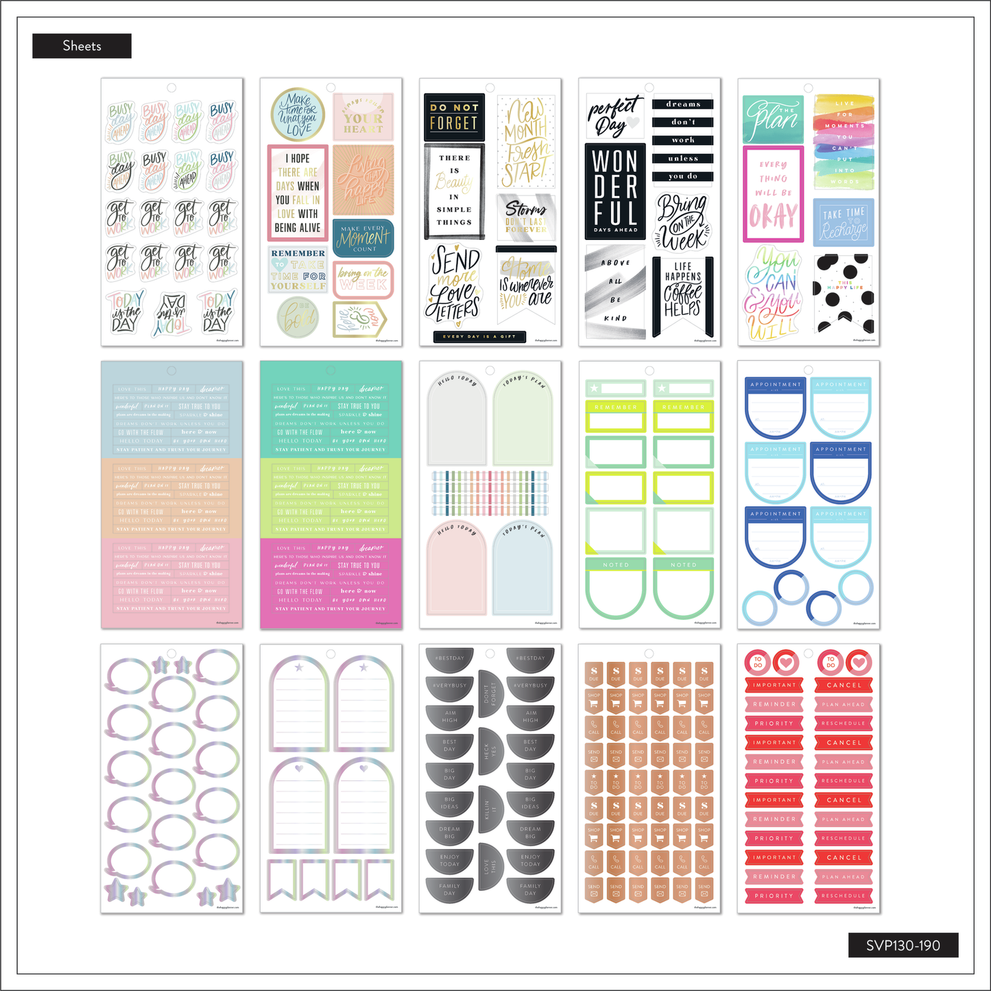 Value Pack Stickers - Color Story - Big