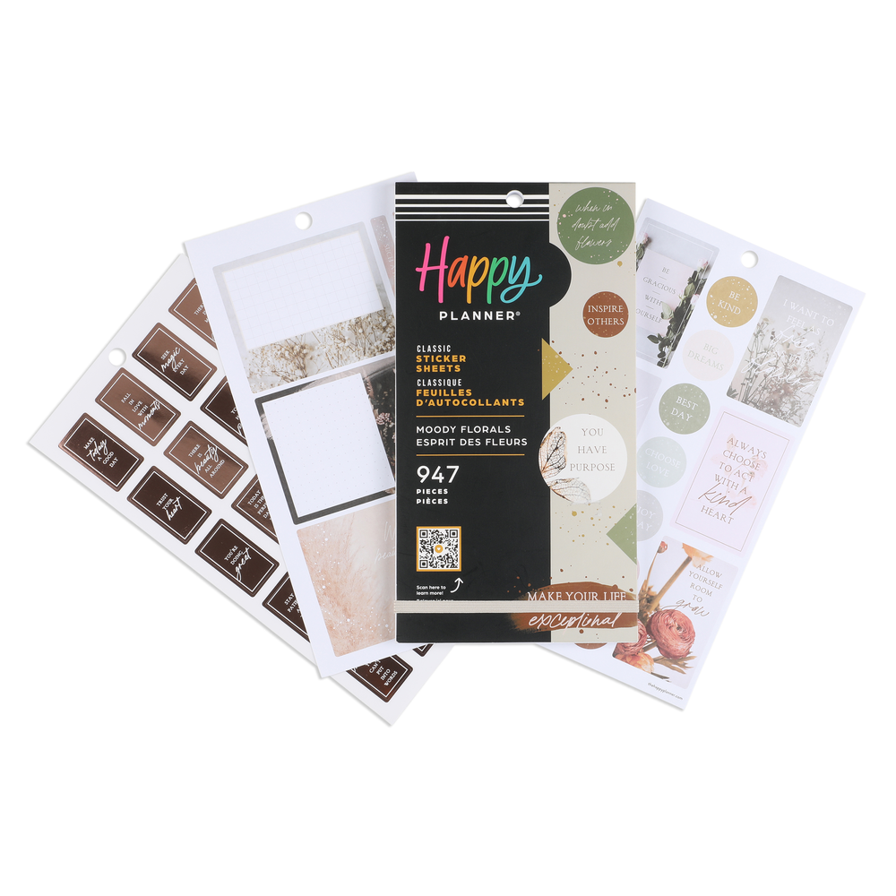 Moody Florals - Value Pack Stickers