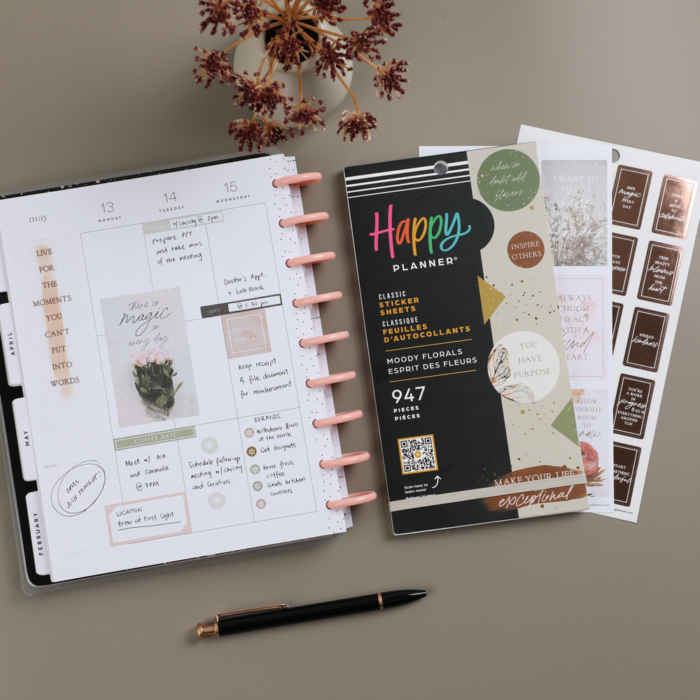 Moody Florals - Value Pack Stickers