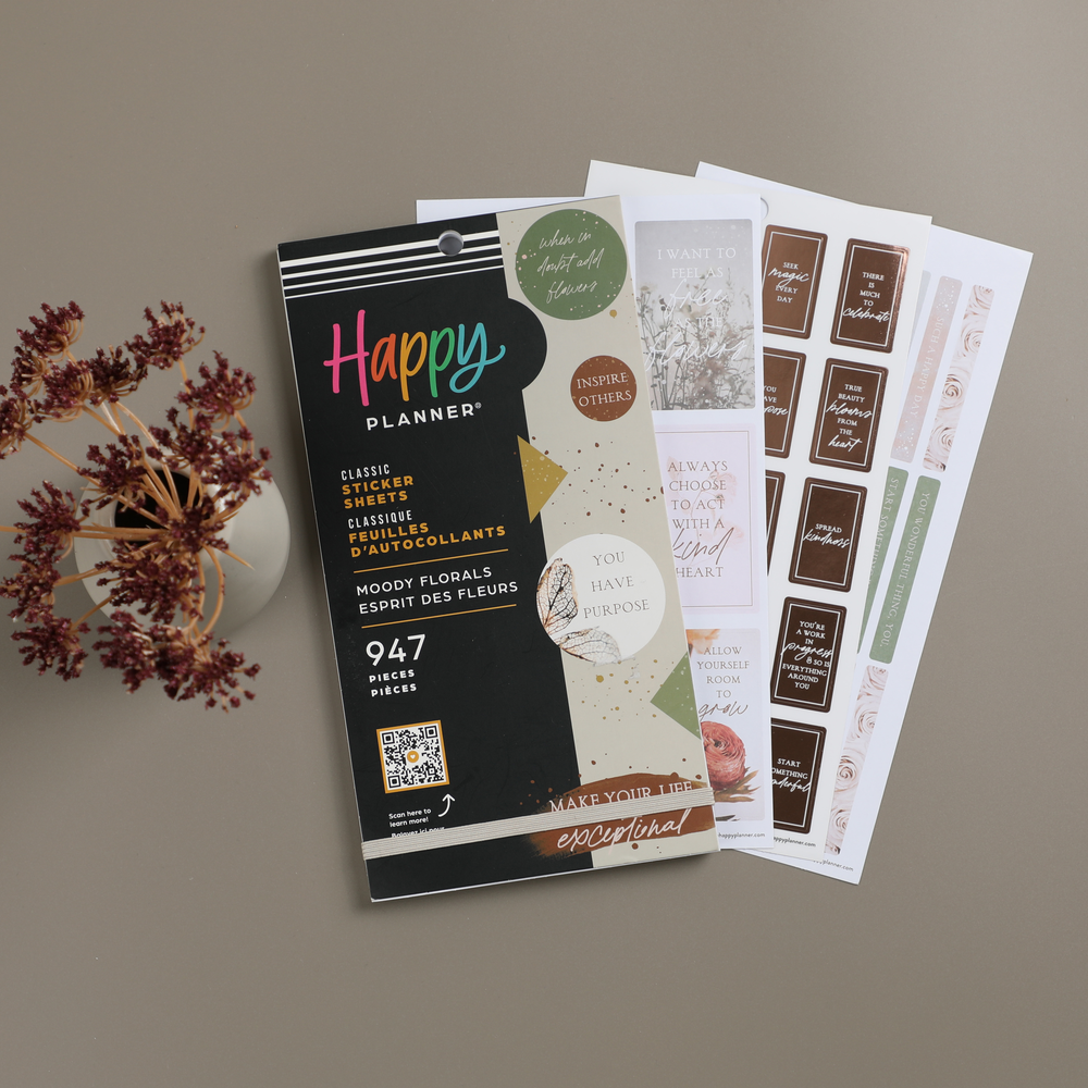 Moody Florals - Value Pack Stickers