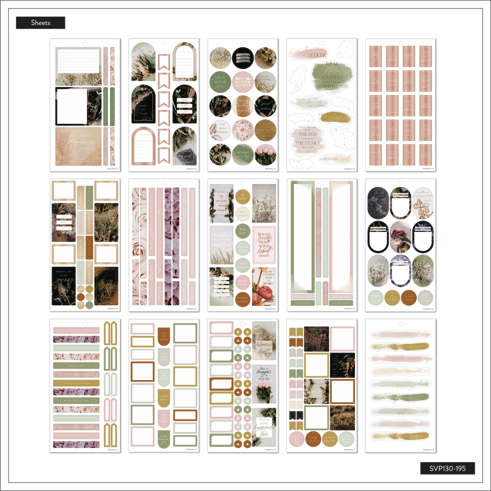 Moody Florals - Value Pack Stickers