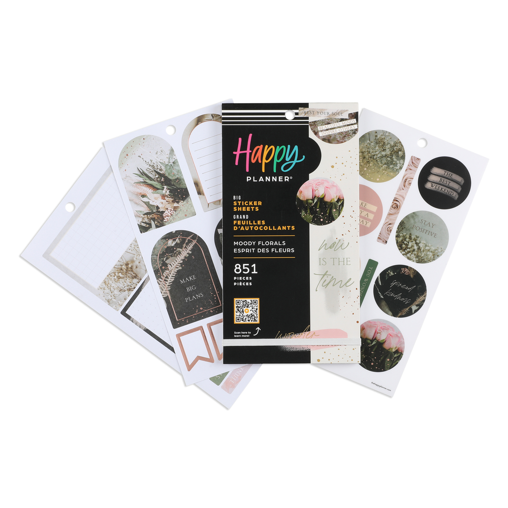 Moody Florals - Value Pack Stickers - Big