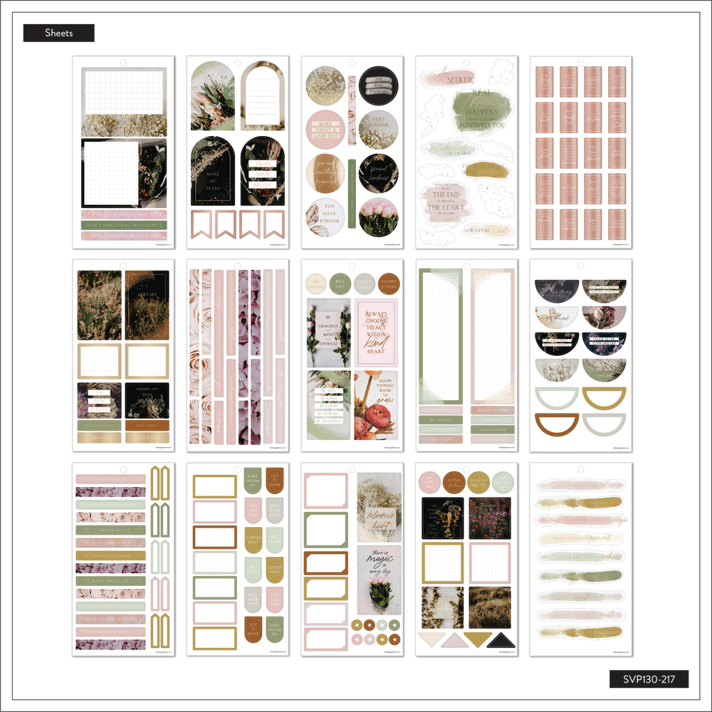 Moody Florals - Value Pack Stickers - Big