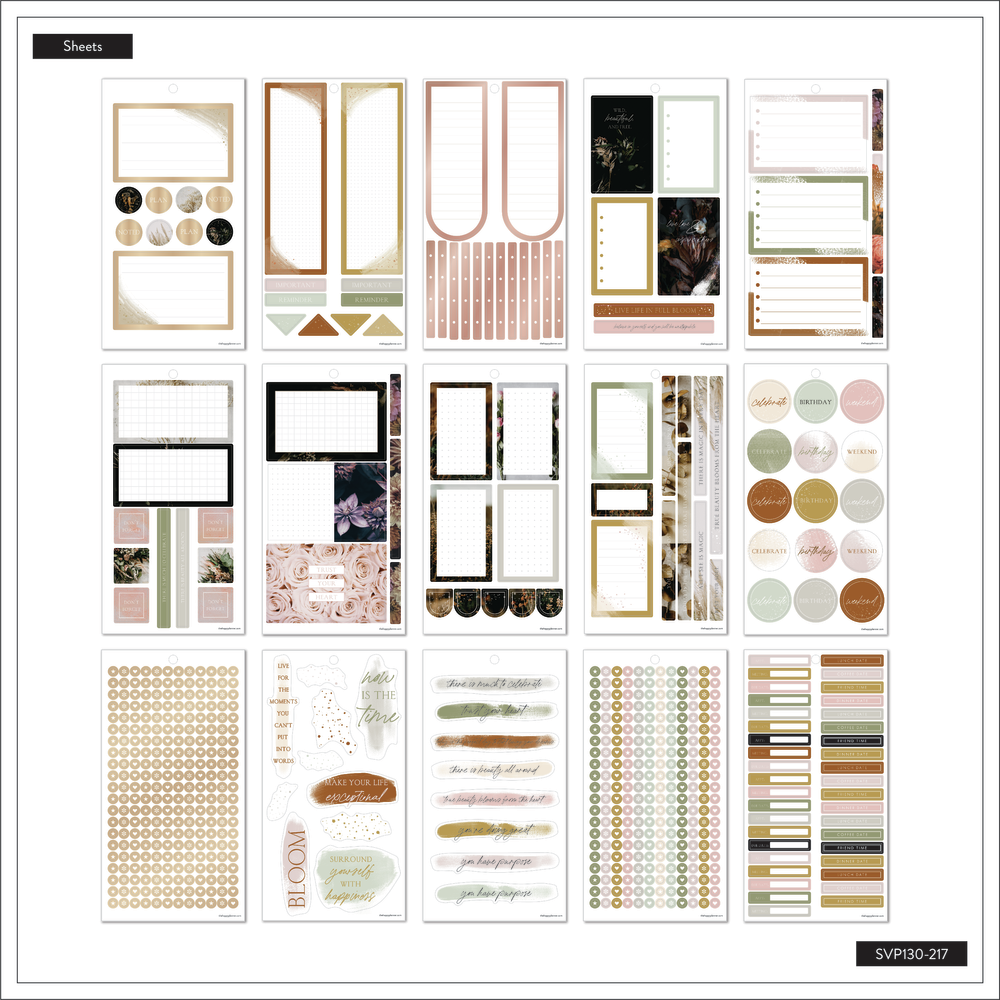 Moody Florals - Value Pack Stickers - Big