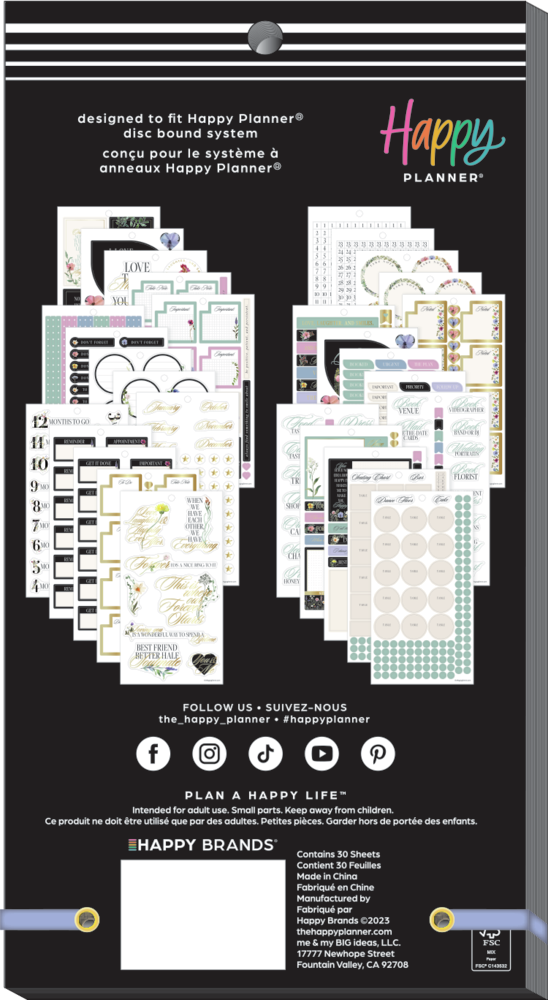 Blooming Elegance Wedding - Value Pack Stickers - Big
