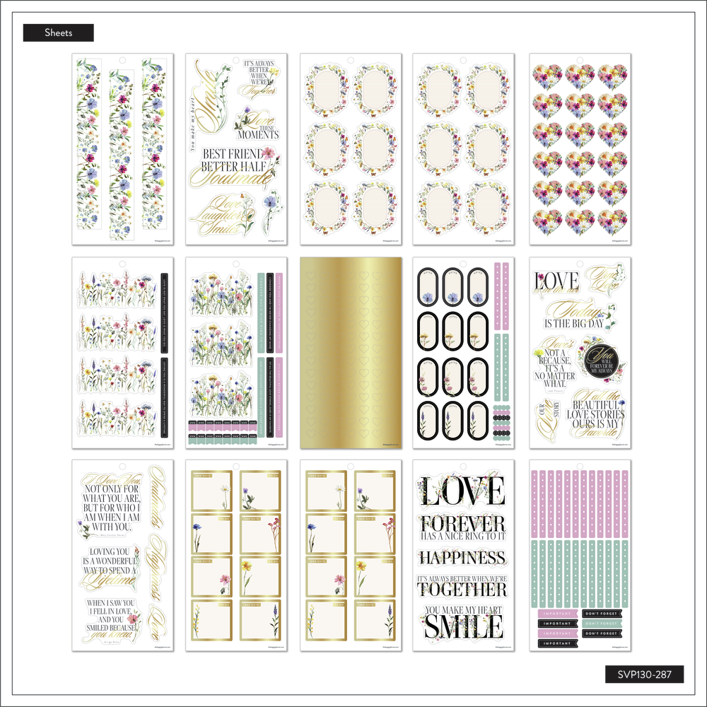 Blooming Romance Wedding - Value Pack Stickers - Big